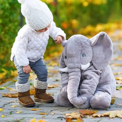 Peluche éléphant géante bébé à utiliser comme doudou