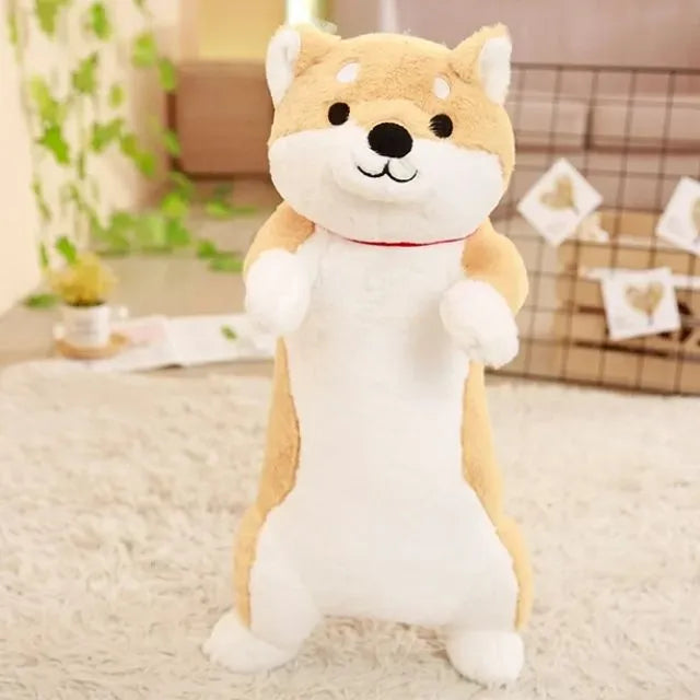 peluche chien marron joueur et amical