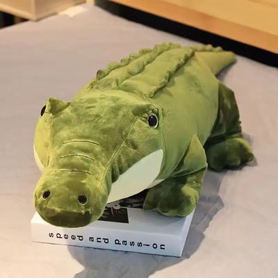 Peluche géante crocodile réaliste et animée