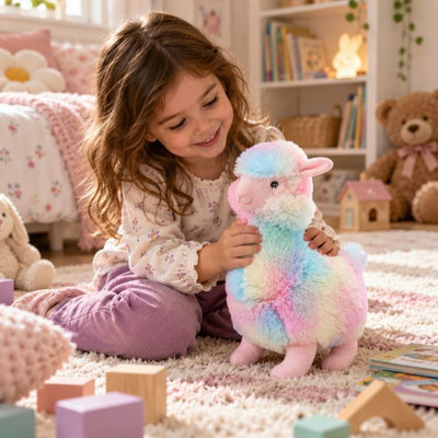 Grosse peluche alpaga