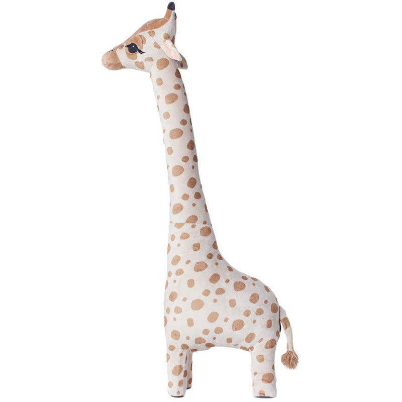 Grande girafe en peluche aux grands yeux