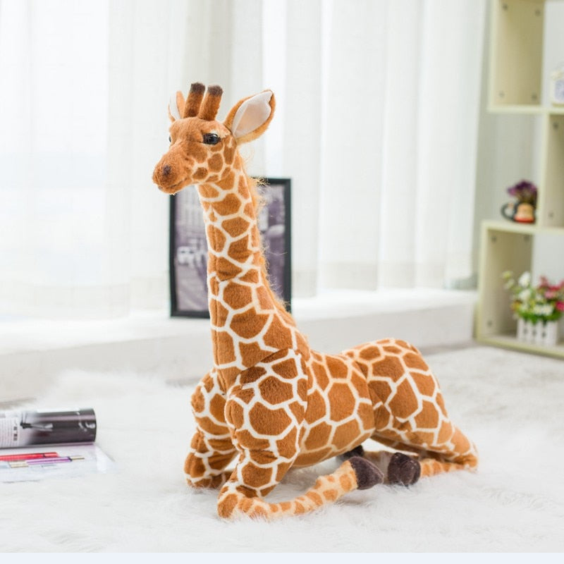 Girafe géante en peluche à câliner