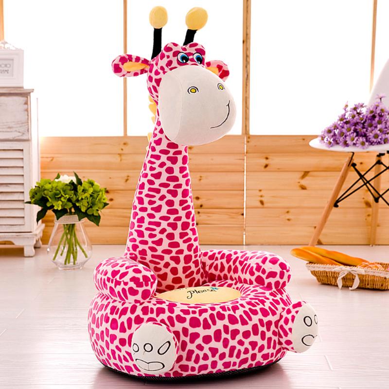 Grande peluche girafe inspirée de dessins animés