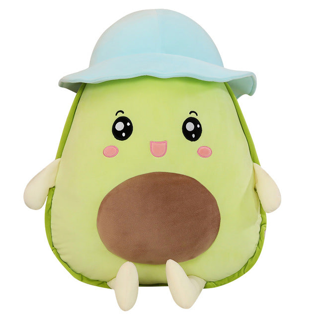 Grosse peluche avocat aux grand yeux