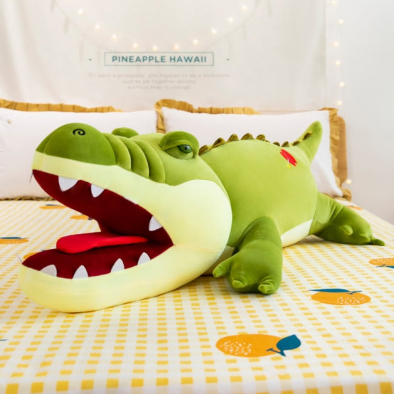 Peluche alligator hyper réaliste