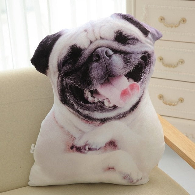 peluche chien blanc