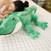 Grosse peluche crocodile sympathique