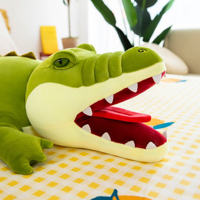 Peluche alligator hyper réaliste