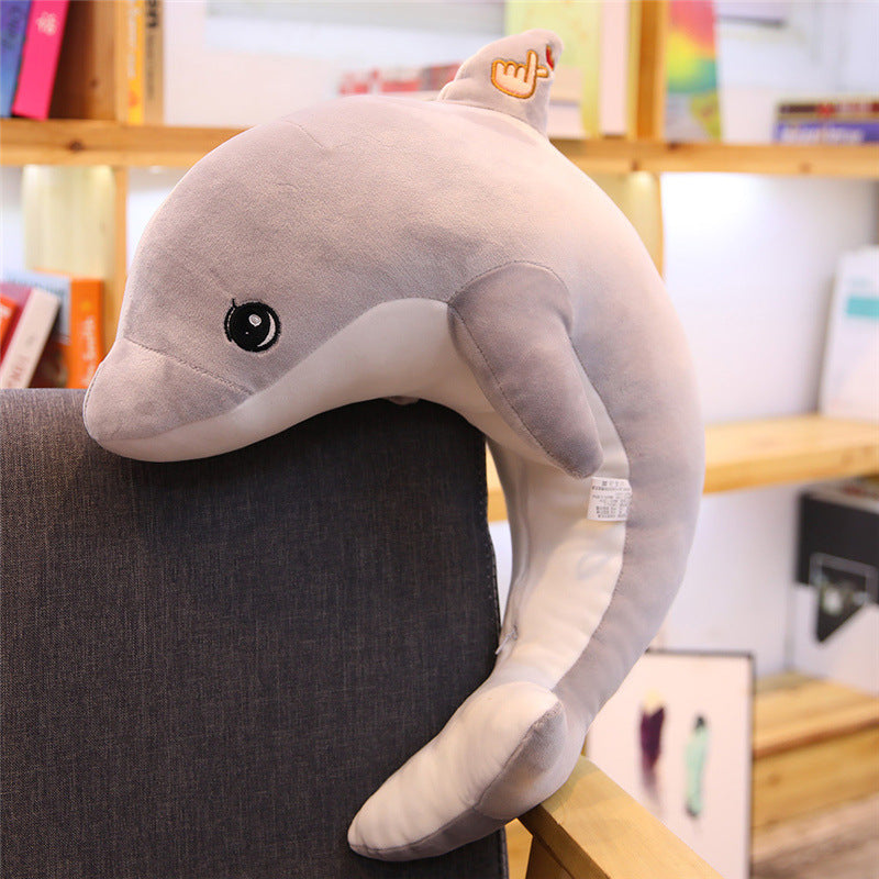 Peluche dauphin géant apprivoisé