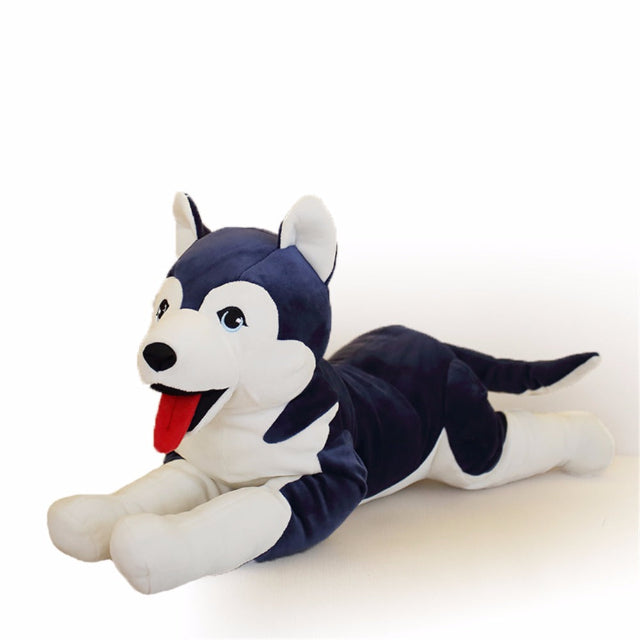 Chien en peluche loup fidèle