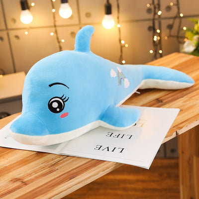 dauphin peluche bleu