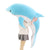 Peluche géante dauphin bleue très douce