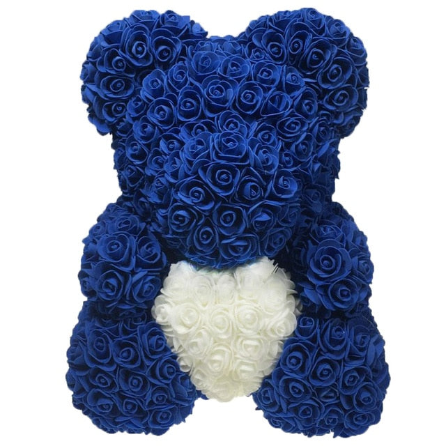 Petit ours en fleurs éternelles au cœur pur