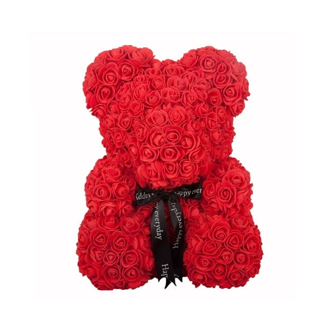 Ours en rose artificielle