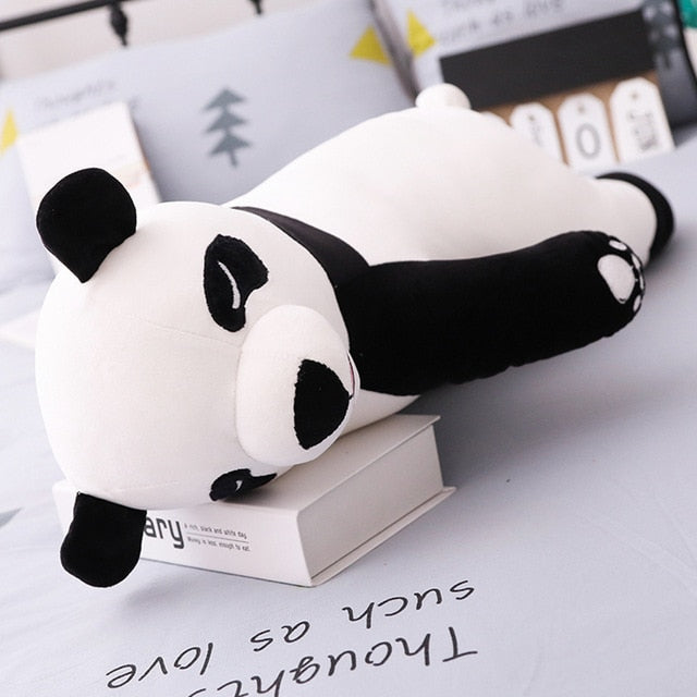 Gros panda en peluche pour dormir paisiblement