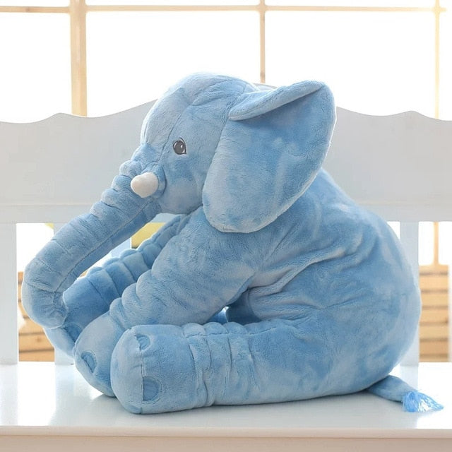 Doudou éléphant bleu chou et mignon